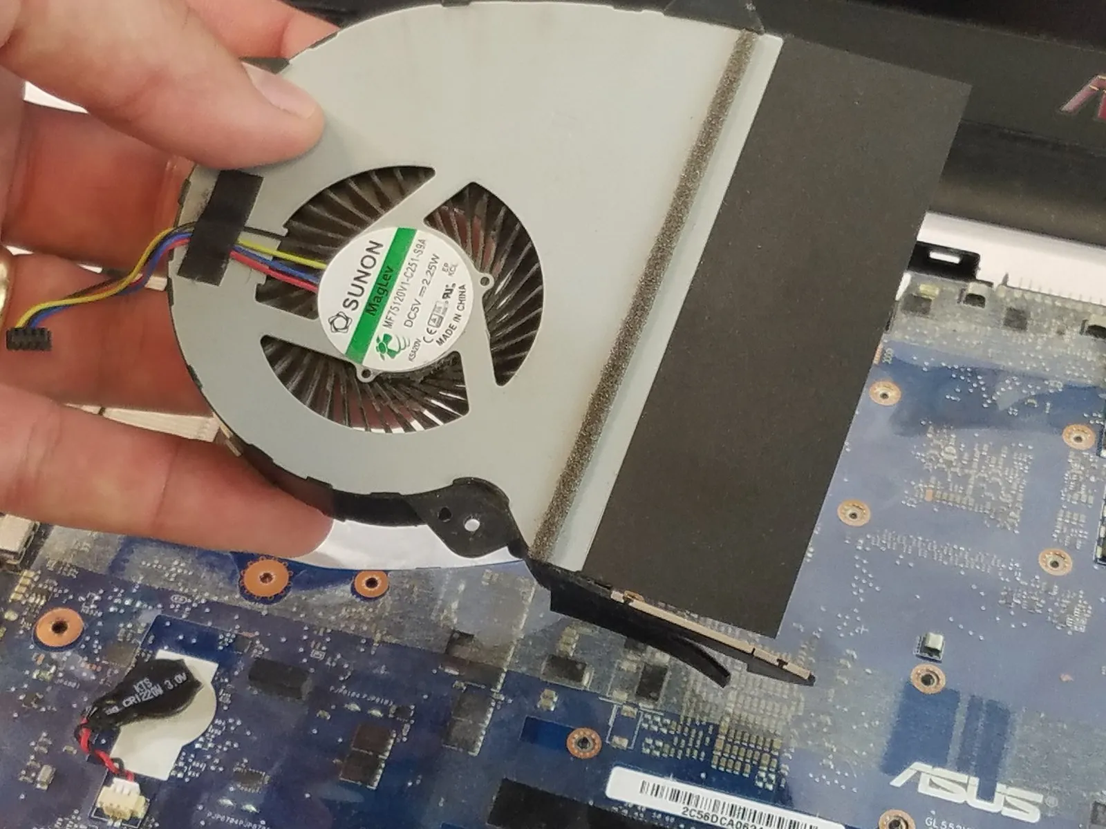 Asus laptop fan bakımı ve temizliği — termal macun yenileme